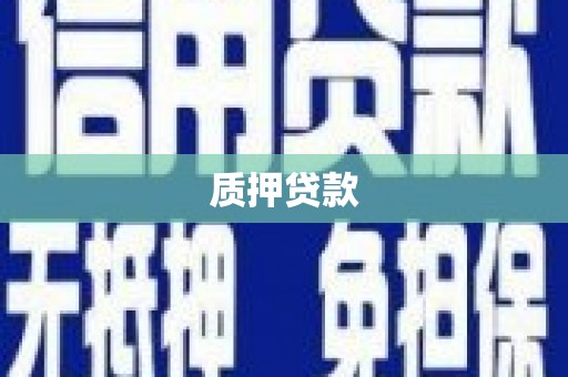 三台质押贷款