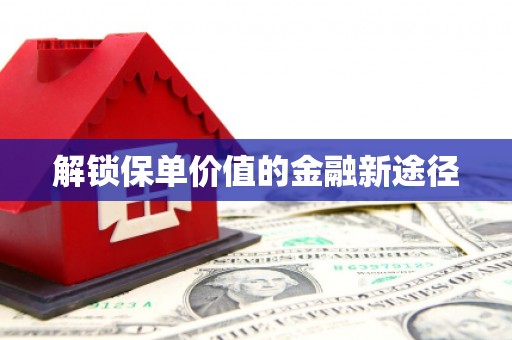 三台解锁保单价值的金融新途径