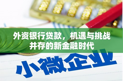 三台外资银行贷款，机遇与挑战并存的新金融时代
