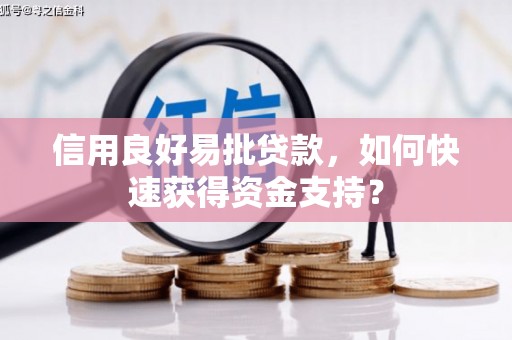三台信用良好易批贷款，如何快速获得资金支持？