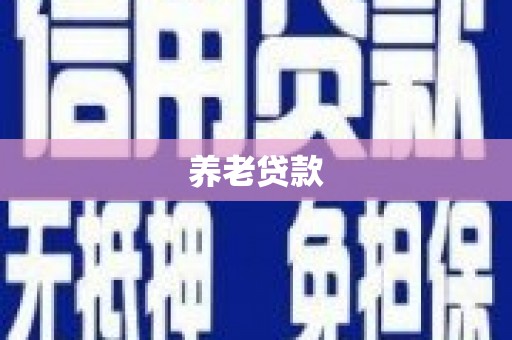 三台养老贷款
