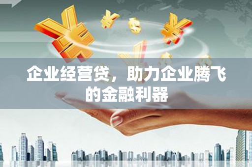三台企业经营贷，助力企业腾飞的金融利器