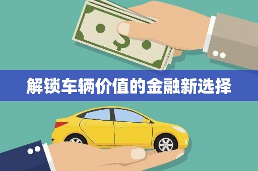 三台解锁车辆价值的金融新选择