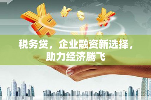 三台税务贷，企业融资新选择，助力经济腾飞