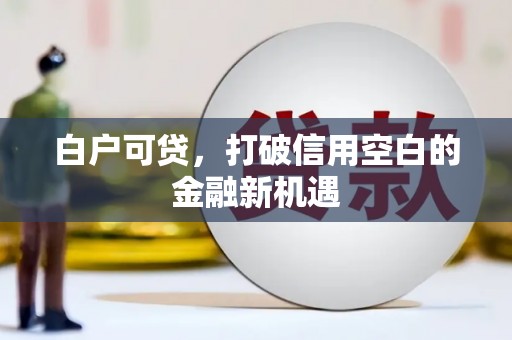 三台白户可贷，打破信用空白的金融新机遇