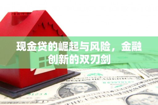 三台现金贷的崛起与风险，金融创新的双刃剑