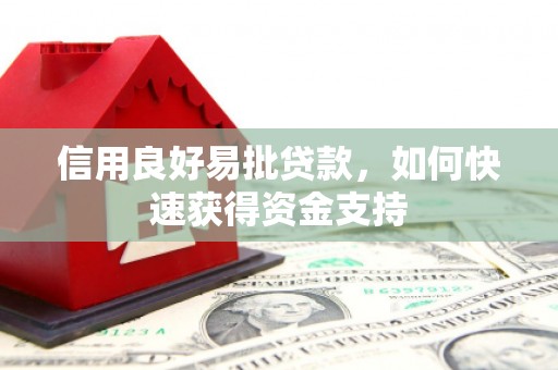三台信用良好易批贷款，如何快速获得资金支持