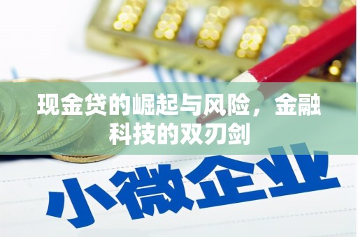 三台现金贷的崛起与风险，金融科技的双刃剑