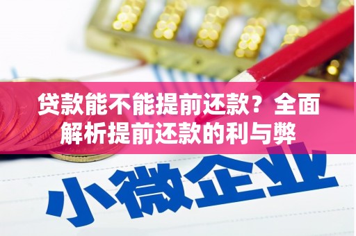 三台贷款能不能提前还款？全面解析提前还款的利与弊