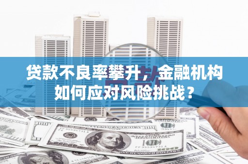 三台贷款不良率攀升，金融机构如何应对风险挑战？
