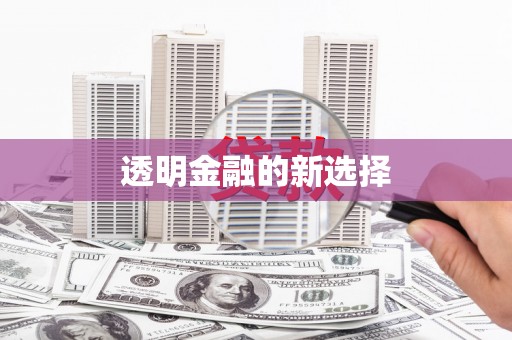 三台透明金融的新选择